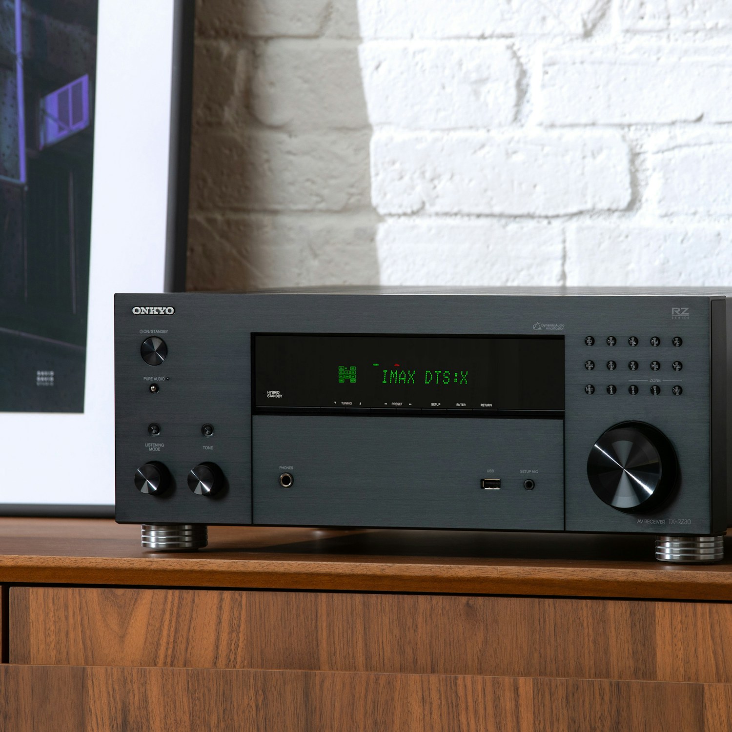 ONKYO TX RZ30 on media console md res 2000x2000